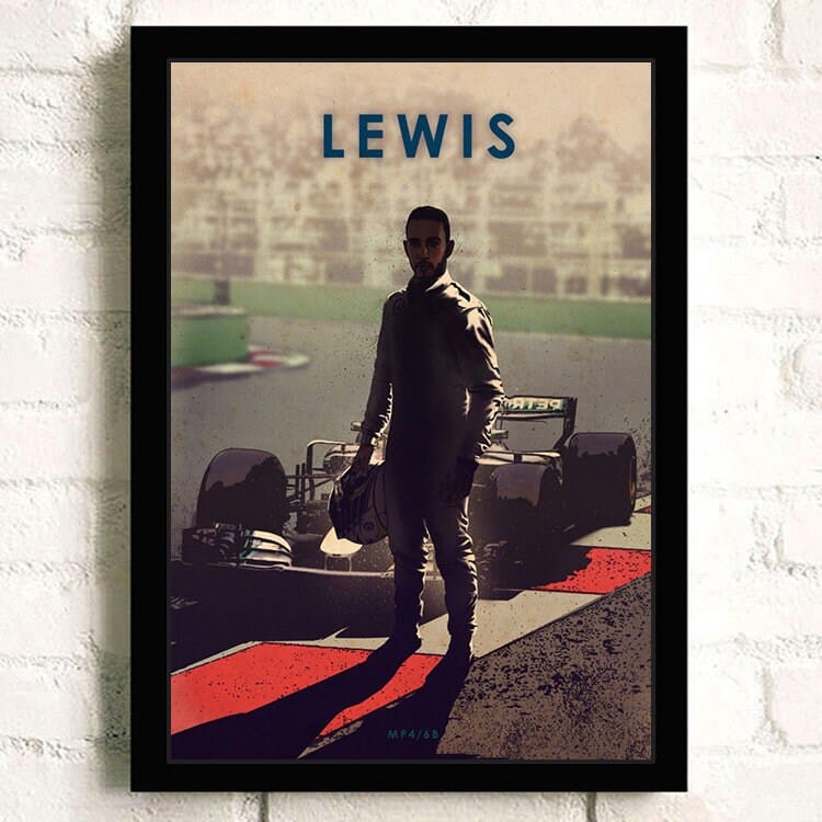 Poster Formel 1 Rennwagen Grand Prix Rennfahrer Legenden I  Deko Print ohne Rahmen